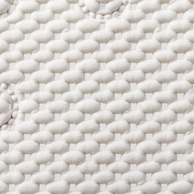 Duck Brand Clorox Cushioned Foam Bath Mat for Tubs, Non-Slip with Suction Cups, 17 Inches x 36 Inches, White (Pack of 4)