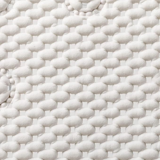 Duck Brand Clorox Cushioned Foam Bath Mat for Tubs, Non-Slip with Suction Cups, 17 Inches x 36 Inches, White