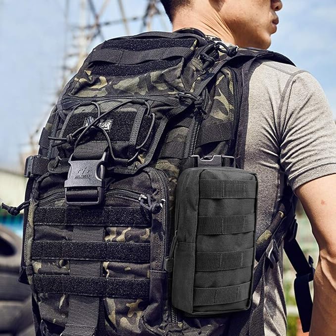 4-Pack Molle Pouch Tactical Molle Pouches Compact Utility EDC Waist Bag Pack