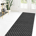 Custom Size Runner Rug 2 ft x 40 ft, 2-82ft Carpet Runners Hallway Entryway Kitchen Garage Laundry Room Area Rugs with Non-Slip Rubber Backing, Checkered Black