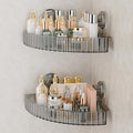 Shower Caddy Suction Cup Bathroom Shower Organizer for Bathroom Storage & Home Decor & Kitchen No Drilling Large Capacity Removable and Reusable Shower Shelves for Inside. (black, corner)