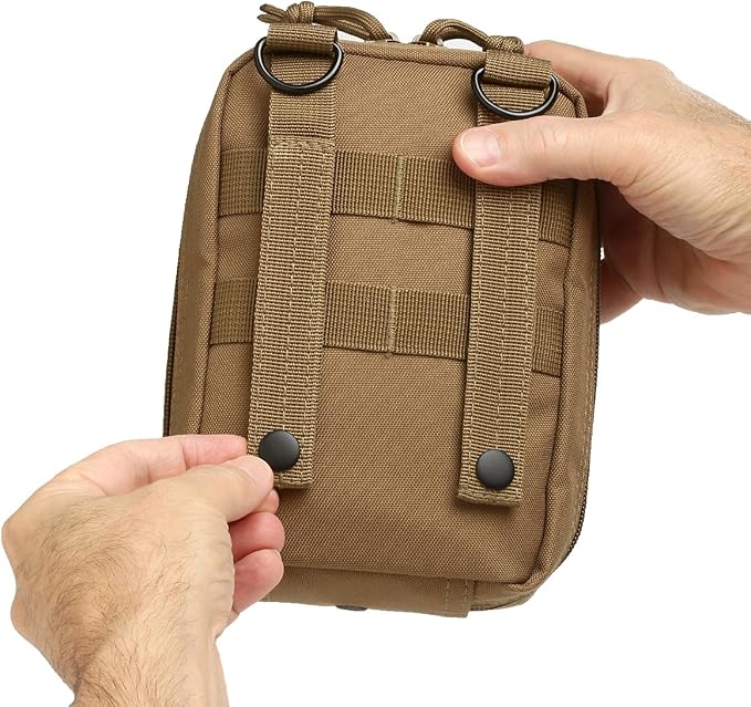 Orca Tactical First Aid Molle Pouch - Heavy Duty IFAK Pouch - Empty Medical Pouch Ideal for Military Use EMTs Law Enforcement Camping and Hiking - Med Pouch for Optimal Organization