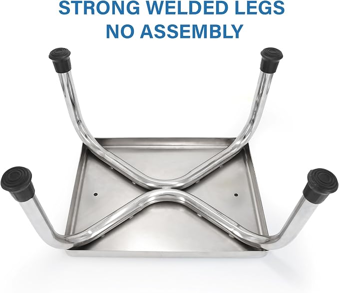 Vaunn Medical Foot Step Stool 350lbs Heavy-Duty Welded Steel Legs, Fully Welded Single Construction Frame, Anti-Skid Rubber Platform
