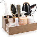GFWARE Hair Tool Organizer - Bathroom Vanity Organizers and Storage, Hair Styling Accessories Hot Tools Organizer Hair Dryer, Blow Dryer, Curling Iron, Flat Iron, Hair Straightener, Wood