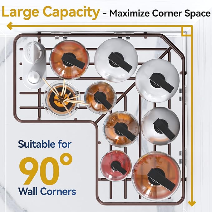 YASONIC Corner Shower Caddy Adhesive, 100% Rustproof Shower Organizer with Soap Holder, No Drill Shower Shelf for Inside Shower, Wall-Mounted Shower Storage for Homes (3 Pack, Bronze)