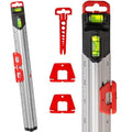 313 Measure Mate - Ultimate Home-Improvement Tool - With Level and Ruler - Features Sliding Markers and Knife Guide - Includes Nail Gripper and Drill Bit Gauge - 12 Inch