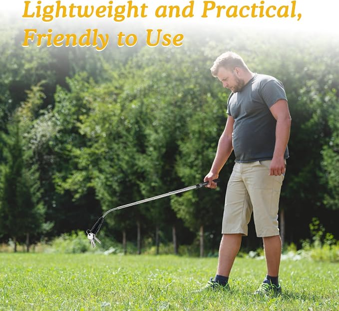Housolution 360° Flexible Magnetic Flashlight, 32" Telescoping Magnetic Pickup Tool, Gift for Mens, 1&15lbs Magnet Stick, 35” Inspection Mirror Adjustable, Birthday Gifts for Husband, Dad, Father