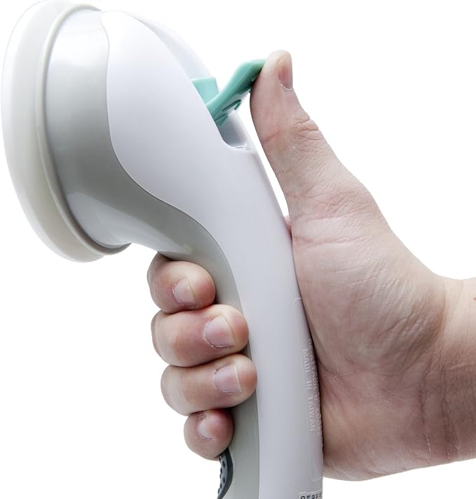 PCP Suction Grip Bathtub and Shower Safety Handle, White, 16 Inch