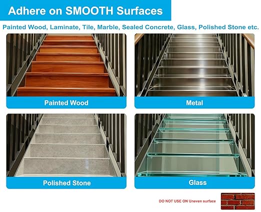 Anti Slip Tape with Glow in Dark, 2 inch x16.4ft Anti Slip Grip Tape for Stairs, Floors, Decks, Bathrooms & Outdoors, Waterproof PVC Non Skid Safety Tape with Glow at Night