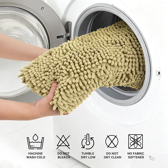Bcoimo Bathroom Rugs 24x17, Bath Mats for Bathroom Non Slip with Rubber Backing,High Absorbent Microfiber Bath Rugs Quick Drying, Machine Washable, Durable Decor