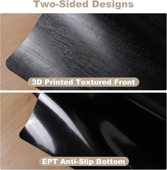 [Thickened to 2.0mm] 60"x 75" Office Chair Mat for Hardwood, Vinyl Computer Floor Mat, Anti-Slip Desk Mats for Hardwood, Easy to Clean Office Chair Floor Protector, Durable Rolling Chair Mat