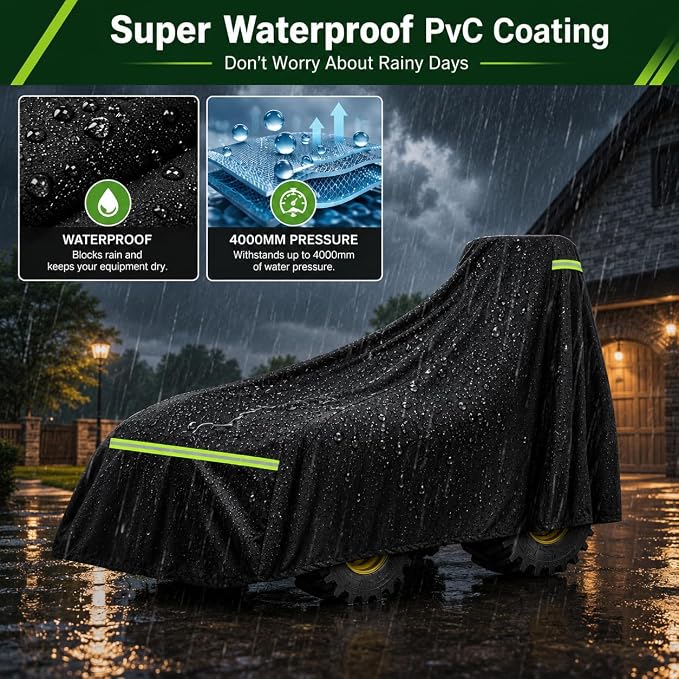 Tractor Cover for Mahindra 2638 HST Cab 2018-Present, Water-Resistant Heavy Duty Compact Utility Tractors Outdoor Storage Cover Designed for Loader Tractors
