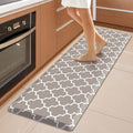 WISELIFE Kitchen Runner Rugs Anti-Fatigue mats,17.3"x 60",Non Slip Waterproof Ergonomic Comfort Mat for Kitchen, Floor Home, Office, Sink, Laundry,Khaki