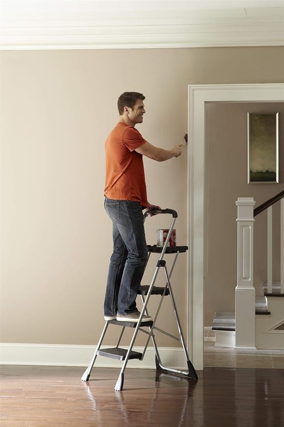 Cosco Max Steel Work Platform, Easy Fold One-Hand Lock, Convenient Project Trays, Stable & Secure, ANSI Rated 225 lbs, 10 Year Warranty