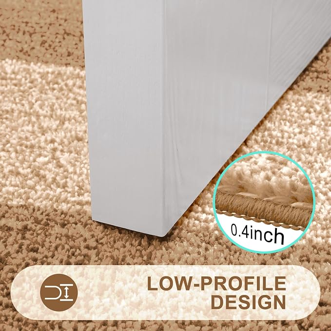 Kitinjoy Indoor Outdoor Door Mat, 59x20 Non-Slip Absorbent Dirt Trapper, Low-Profile Washable Inside Entrance Front Floor Mat, Sturdy Soft Entry Doormats for Entryway, Camel