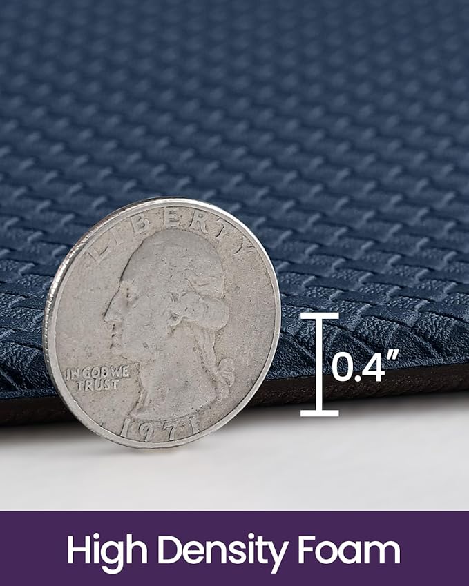 DEXI Kitchen Floor Mats Cushioned Anti Fatigue, 23x71, Large Wide Standing Runner Rug Waterproof, Comfort Memory Foam Padded for Front Sink Laundry, Navy