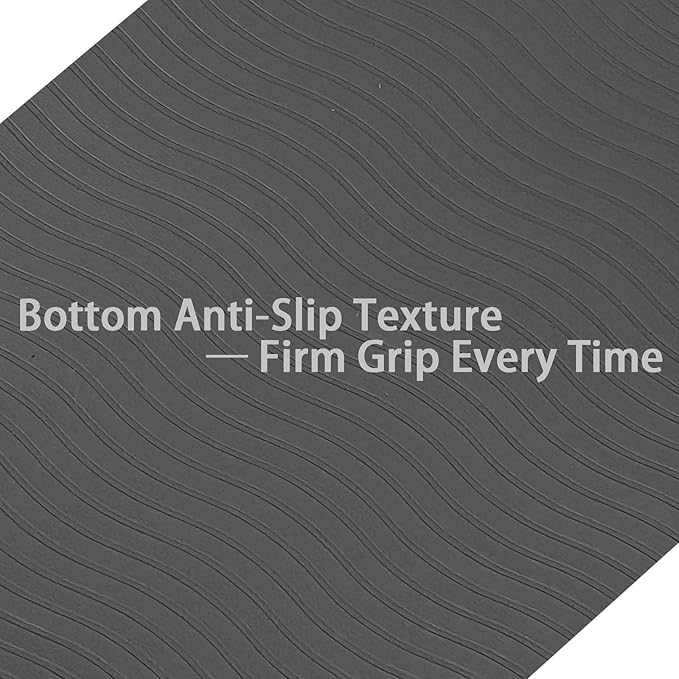 1" Extra Thick Anti Fatigue Kitchen Floor Mat Comfort Standing Mat 40'' x 17'', Office Standing Desk Mat, Kitchen Rug, Massage Points Comfort Mat, 140D PU Foam (Black)