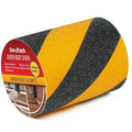 Anti Slip Tape for Stairs, 6in x 20ft Black and Yellow Grip Tape, Heavy Duty Non-Slip Traction Tape for Ramps, Floors, Truck Steps, Indoor/Outdoor Waterproof Safety Warning Tape