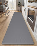 Kitchen Mats for Floor - 17"x95" Anti Fatigue Mats for Kitchen Floor - Non Slip Cushioned Rugs for Standing - Grey