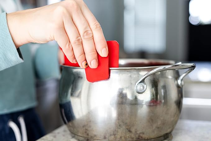 Arlig Clip On Pasta Strainer Silicone Universal Fit for all Pots and Bowls Snap On Drainer for Meat, Vegetables, Fruit Colander for Kitchen Easily Drain Food Space Saving