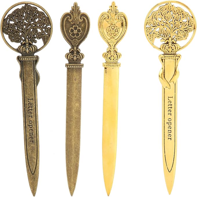 Tbest Plies 4 Pcs Leer Opene R Lihtweiht Cact Zinc y Ail Opener Knife And School Plies