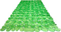 “Pebbles” Non-Slip Bathtub/Shower Mat 27.5”x14” Rectangular, Non-Toxic, Safe, Clean, Machine-Washable, Superior Grip & Drainage, Vinyl, for Smooth Floors ONLY, Transparent Light Green