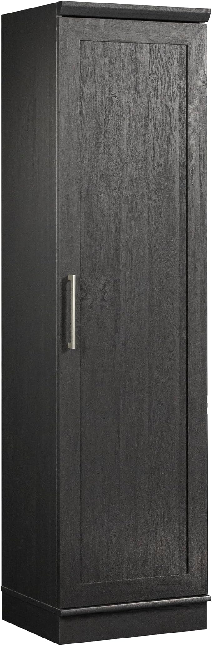 Sauder HomePlus Kitchen Pantry Storage Cabinet Slim Single Door with Adjustable Shelves, Living Room Storage Cabinet, in Raven Oak