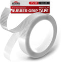 X-Protector Rubber Grip Tape - 1" x 12' Non-Abrasive Grip Roll - Heavy-Duty Non Slip Adhesive Strips - Clear Waterproof Rubberized Grip Tape for Handles!