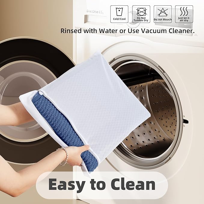 TYUU Bathroom Rugs Non Slip Washable, Super Absorbent Thin Bath Mat Quick Dry Low Pile Bathroom Rug, Navy Blue 24"x36"