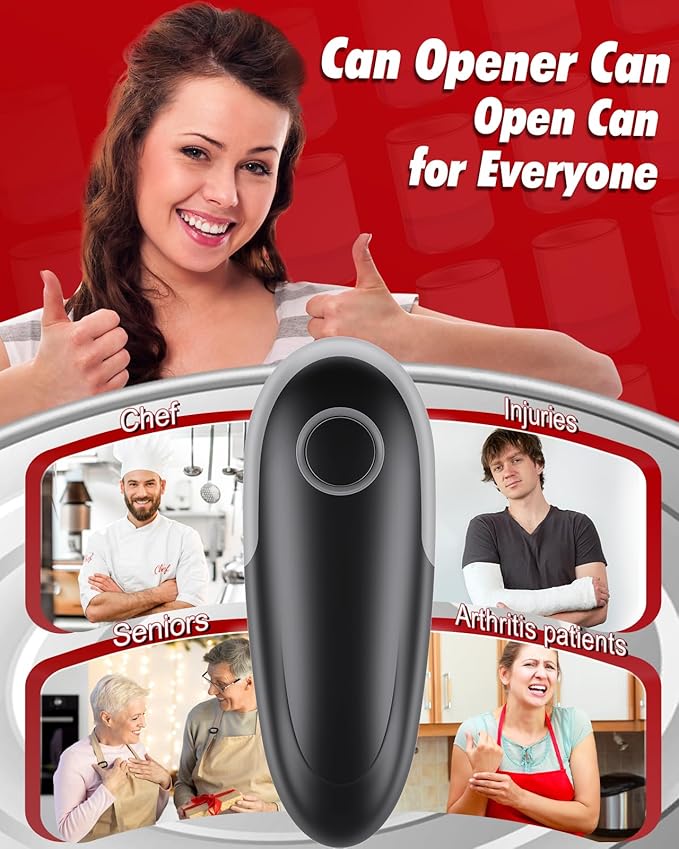 Electric Can Opener Fits All Can Sizes