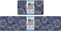 LuxStep Kitchen Mat Cushioned Rugs Anti-Fatigue Mats for Kitchen Floor,Waterproof Non-Slip Mats and Rugs Set for Office,Floor,Laundry 17.3"×30"+17.3"×70",Blue
