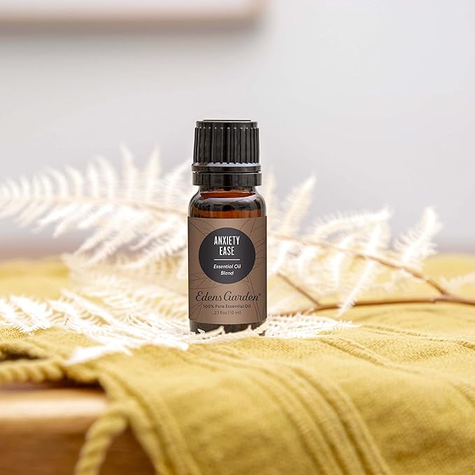 Edens Garden Anxiety Ease Essential Oil Blend- 100% Pure Premium Grade, Undiluted, Natural, Therapeutic, Aromatherapy, The Best for Diffusing, Skin, Candle, Humidifiers 10 ml (.33 fl oz)