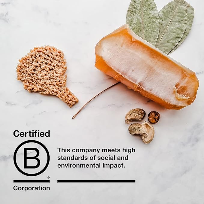 HEVEA Natural Rubber Wave Bath Mat – Square 21x21 in - Non-Slip Shower & Bathtub Mat with 364 Suction Cups, Plastic-Free & Biodegradable (Marble)