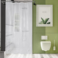 AmazerBath Stall Shower Curtain Liner 54x78, Plastic Shower Liner Clear, Small Shower Stall Curtain Liner Thick PEVA, Heavy Duty 8G, Stand Up Shower Curtain with 2 Weighted Stones and 9 Grommets