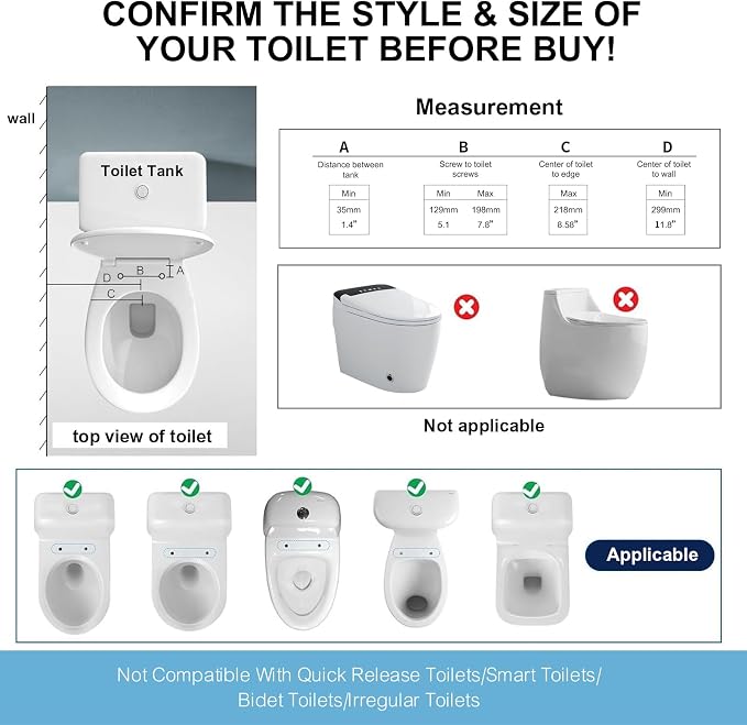 Toilet Safety Rails for Seniors with Flip-Up Armrests, Heavy Duty Toilet Support Rails with Rise-up Handle for Elderly, Disabled, Handicapped, or Mobility Assistance, Fits Most Toilets (Standard)