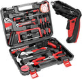 Tool Set, 43 Piece Home Tool Kit for Home with 3.6V Cordless Rechargeable Screwdriver,Basic Household Tool Kit Set for Apartment, College Dorm & DIY Projects