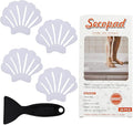Secopad Non-Slip Bathtub Stickers, 24 PCS Shell Safety Bathroom Tubs Showers Treads Adhesive Decals Scraper (White)