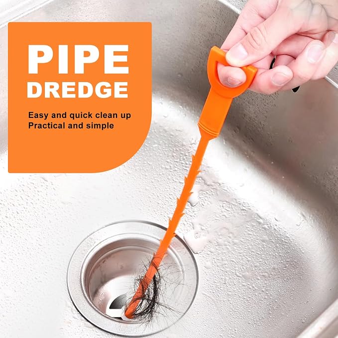 Drain Clog Remover, Effective Drain Snake Hair Drain Clog Remover, Ideal Drain Cleaner For Sinks, Showers, And Tubs - Flexible And Durable 6Pack 20inch Length For Easy Use.