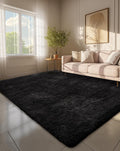 Ophanie 6x9 Black Rugs for Living Room, Large Fluffy Shag Fuzzy Plush Soft Area Rug, Floor Shaggy Carpets for Bedroom, Carpet for Kids Boys Girls Dorm Nursery Home Decor Aesthetic