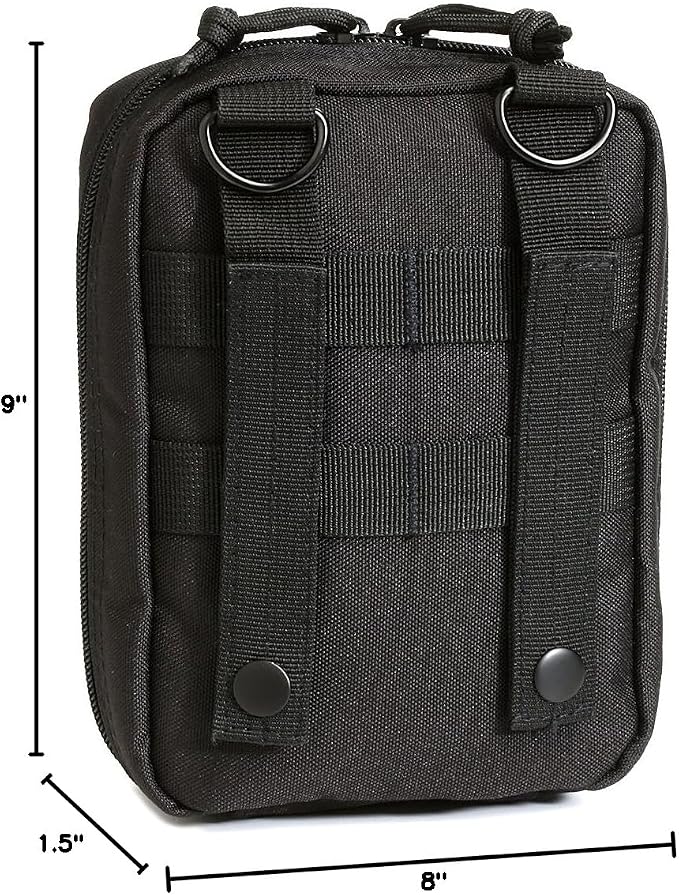 Orca Tactical First Aid Molle Pouch - Heavy Duty IFAK Pouch - Empty Medical Pouch Ideal for Military Use EMTs Law Enforcement Camping and Hiking - Med Pouch for Optimal Organization