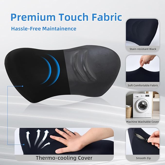 Lumbar Support Pillow for Office Chair - Lumbar Pillow for Car - Ergonomic Lumbar Support Pillow for Car Automotive Seat Cushions
