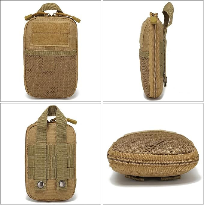 Tactical Molle Pouch – Compact EDC Utility Gear Pouch, Water-Resistant & Abrasion-Resistant 800D Nylon Belt Bag, Military Carry Accessory for Phone, Tools, and Essentials