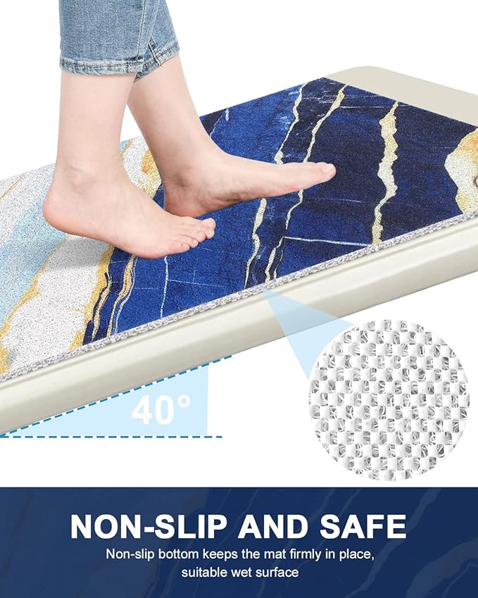 Non Slip Shower Mats for Inside Shower, 16x24 Inch Soft PVC Loofah Shower Mat, Foot Scrubber Anti-Slip Shower Mat,Quick Drying Shower Stall Mats for Wet Areas, Bathroom, Home, Hotel