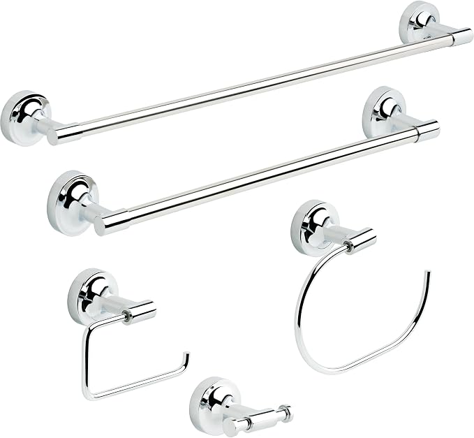 Franklin Brass Voisin (1-Pack) 18' ADA Grab Bar Bathtub Handle Safety Grip in Bright Stainless Steel 1-1/4' diameter Wall Mount Shower Handicap VOI5918-BS
