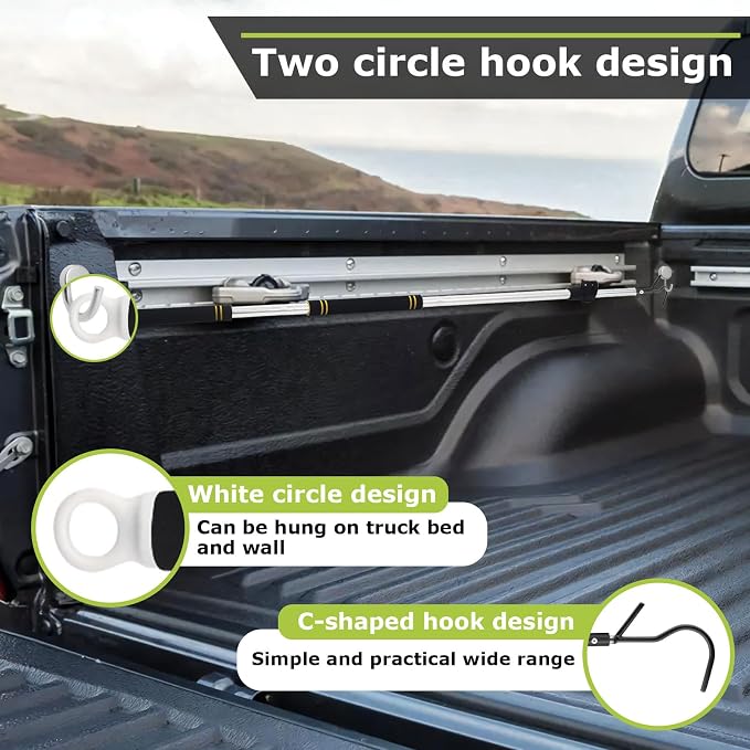 Bed Buddy Truck Tool,Cargo Grabber Pickup Truck Bed Thickened Stainless Steel Telescopic 33-74inch wear-Resistant complimentary Storage Bag Professional Cargo Grabber Reach Retriever Tool