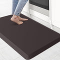 KitchenClouds Kitchen Mat Cushioned Anti Fatigue Rug 20"x32" Water Resistant, Non Slip, Standing and Comfort Desk/Floor Mats for House Sink Office (Chocolate)