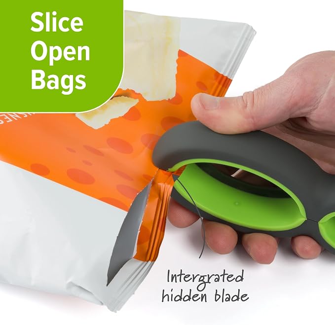 6-in-1 Multi Kitchen Opener - Stainless Steel Multi-Use Tool for Opening Bottles, Cans, Jars, Caps, Compact Design