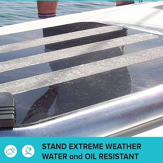 LifeGrip Anti Slip Transparent Anti Slip Tape, 2 inch by 15 feet, Non-Slip Traction Grip Tape to Tubs, Boats, Stairs, Clear, Soft, Comfortable for Bare feet (2" X 15')