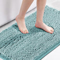 H.VERSAILTEX Microfiber Bath Rugs Chenille Floor Mat Ultra Soft Washable Bathroom Dry Fast Water Absorbent Bedroom Area Rugs, 24 x 42 - Inch, Aqua Haze
