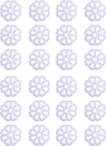 Kenney KN61549 Vinyl Bath Treads with Suction Cups for Use Inside The Bathroom Shower, 5" L x 5" W, Clear (Pack of 4)
